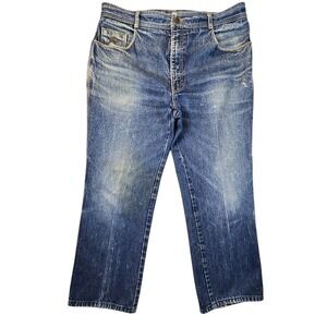 Vintage 80's Jordache Men's Straight Leg Jeans Size 38x26 Medium Wash Denim